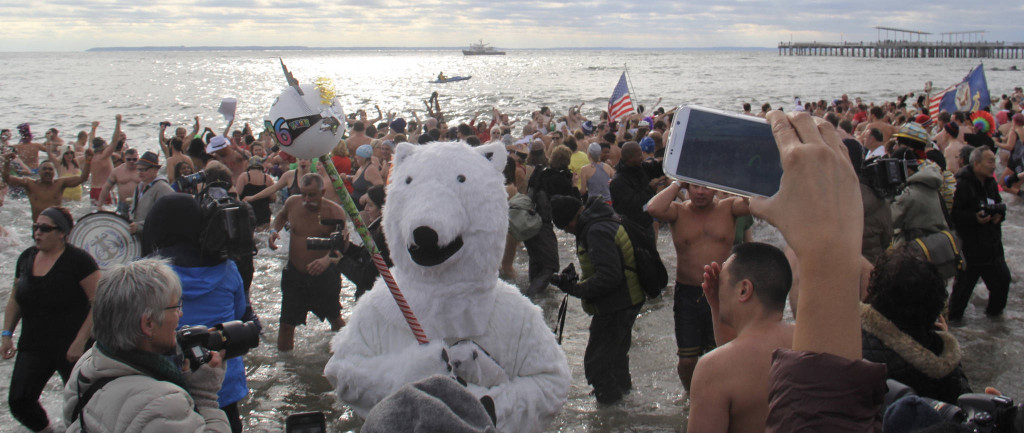 In the 2016 New Years Day Polar Bear Plunge, New Yorkers flock to Coney Island