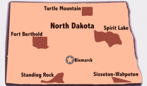 North Dakota Tribal ID Map